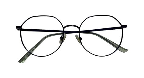Dark Blue Hexa Round Eyeglasses – Bombay Optical