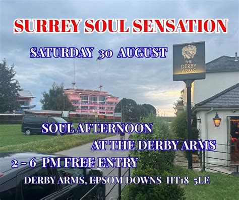 SURREY SOUL SENSATION AT THE DERBY ARMS IN EPSOM, Derby Arms Road ...