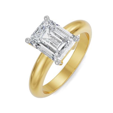 Buy Timeless Emerald Cut Men Diamond Ring Online - Emori
