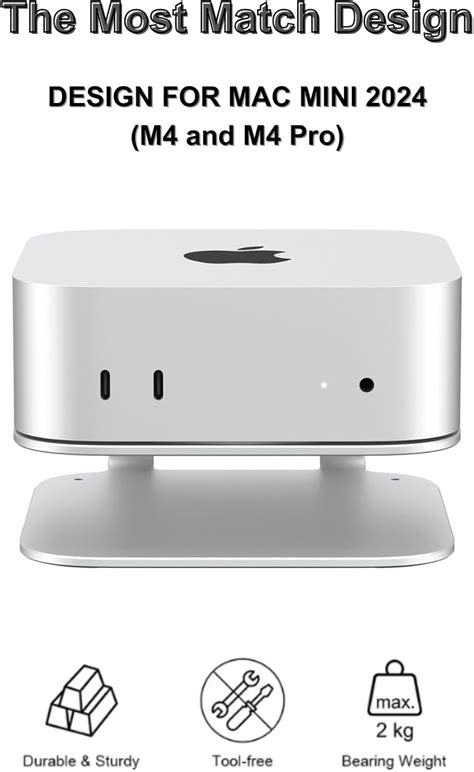 GEWOKLIY Mac Mini M4 Stand, Aluminum Mount for 2024 Mac Mini India | Ubuy