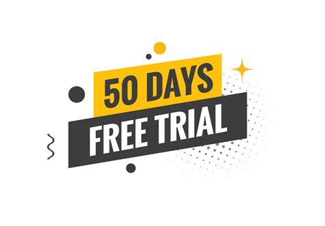 50 days Free trial Banner Design. 50 day free banner background ...