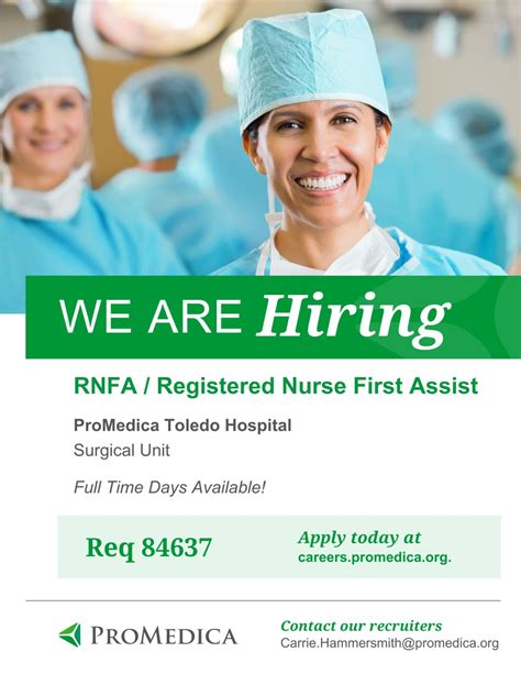 ProMedica Toledo Hospital is hiring! Join our team today as a ...