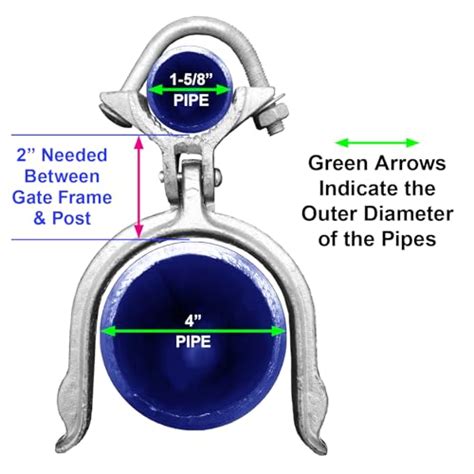 Buy 1-5/8" x 4" Chain Link Fence Gate Fork Latch - Commercial Heavy ...