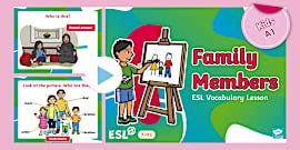 ESL This Is My Family [Kids, A1-A2] Presentation