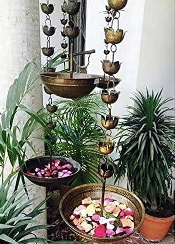 Buy Agaas Enterprises Flower Decorated Hanging Urli/uruli Metal Pot for ...