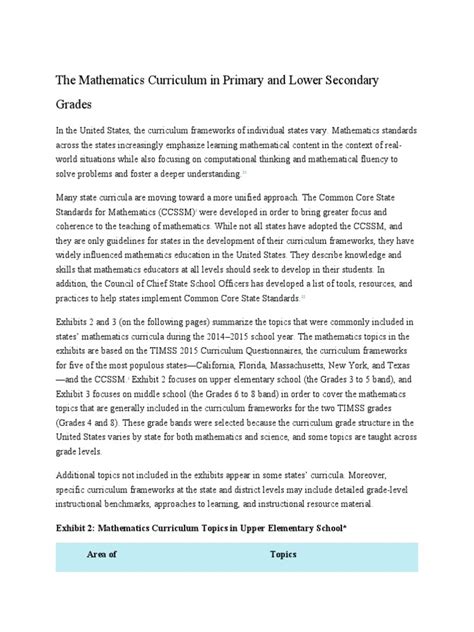 Image result for Math Curriculum PDF