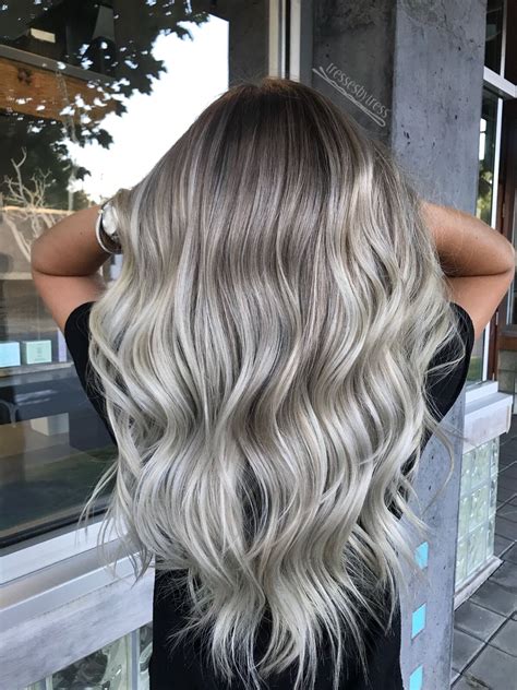 platinum blonde balayage - waypointhairstyles