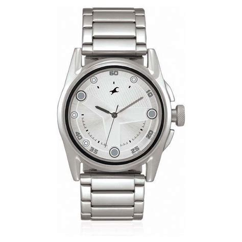 Buy Online Fastrack Quartz Analog Silver Dial Stainless Steel Strap ...