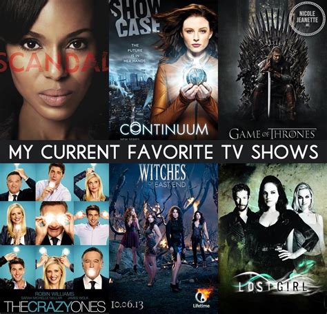 My Current Favorite TV Shows | Nicole Jeanette