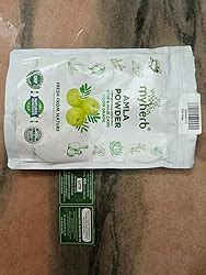 MYHERB 100% Natural Organic Amla Indian Gooseberry Powder (Dry), For ...