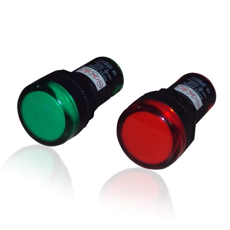 THECOOLIO AD22-22DS LED Panel Indicator Light in Red and Green Colour ...