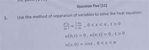Image result for Using Separation Method for Heat Equation