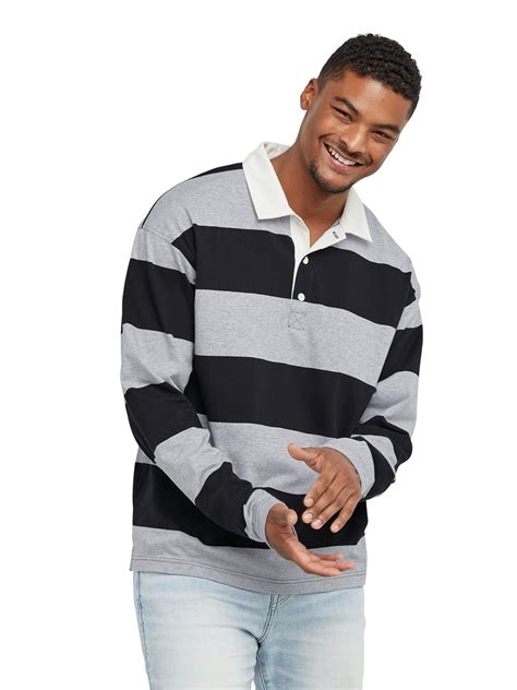 Hanes Originals Unisex Oversized Rugby Shirt, Sizes XS-2XL - Walmart.com