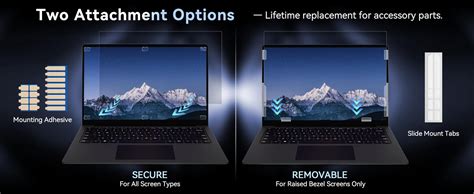 16 Inch Laptop Privacy Screen, Anti Glare Blue Light Privacy Filter ...