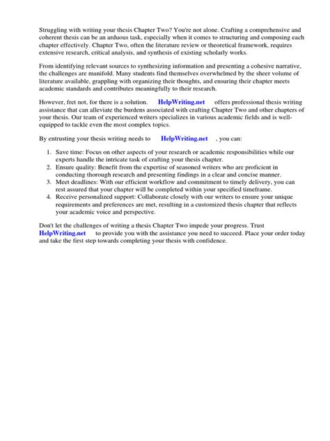 Image result for Thesis Example Two Control