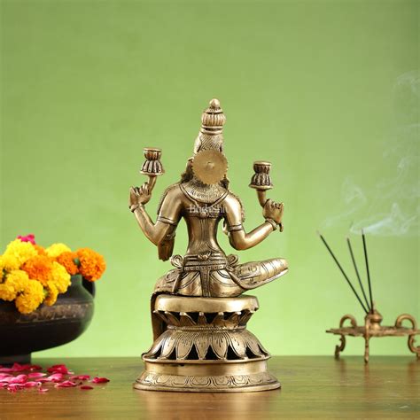 Buy Lakshmi Brass Statue 12 inch - Budhshiv.com