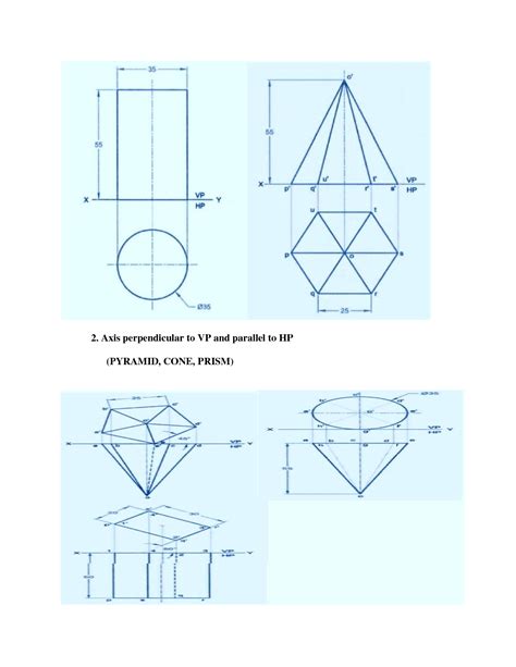 Image result for Projection of Solids Problems