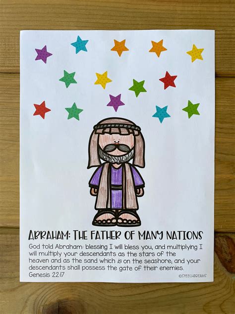 Abraham Bible Craft for Kids the Father of Many Nations - Etsy Israel