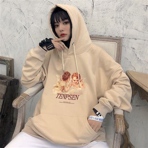 WHOOP SHOP TENPSEN Guochao Cloud Angel Sweater Men and women couple ...