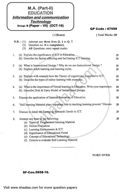 Information and Communication Technology 2016-2017 MA Education (IDOL ...