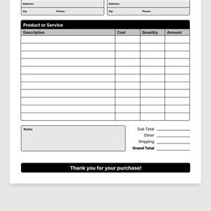 Buy Purchase Order Template PDF. Custom Logo PDF Form. Business Form ...