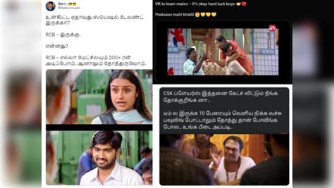 rcb troll tamil memes gone viral on internet