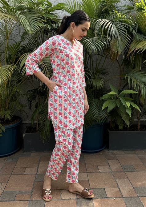 Indira 23194 Cambric Cotton Western Wear Co ord Set Collection