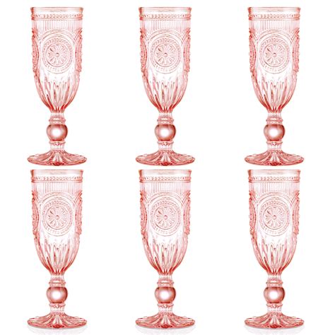 Amazon Pink Champagne Glasses at Toby Skene blog