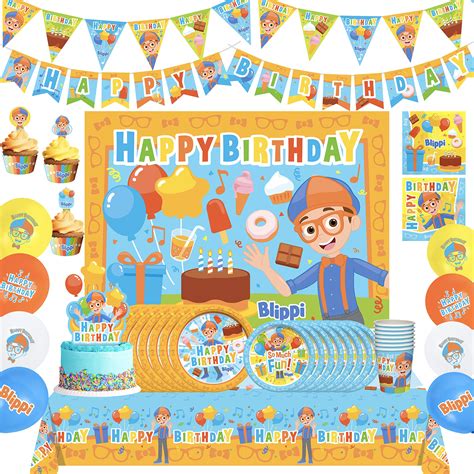Treasures Gifted Officially Licensed Blippi Birthday Party Supplies ...