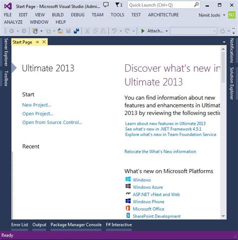 Visual Studio 2013 Tutorial 的图像结果