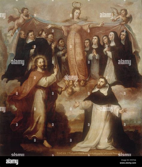 Miguel Cabrera Allegory of the Virgin Patroness of the Dominicans ...