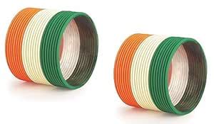 Buy BANGLESKART Non-Precious Metal with Polka Dotts with Glossy ...