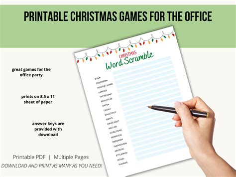 Christmas Office Party Games Bundle, Adult Christmas Game, Christmas ...