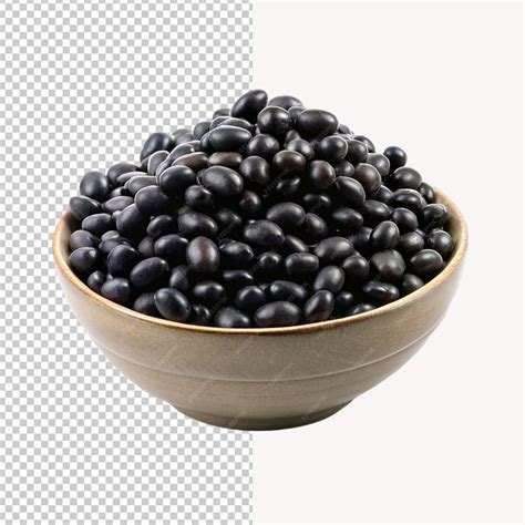 Premium PSD | Psd of a toothsome black soybeans on transparent background