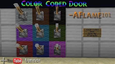 Image result for Color Code Lock Door in Minecraft