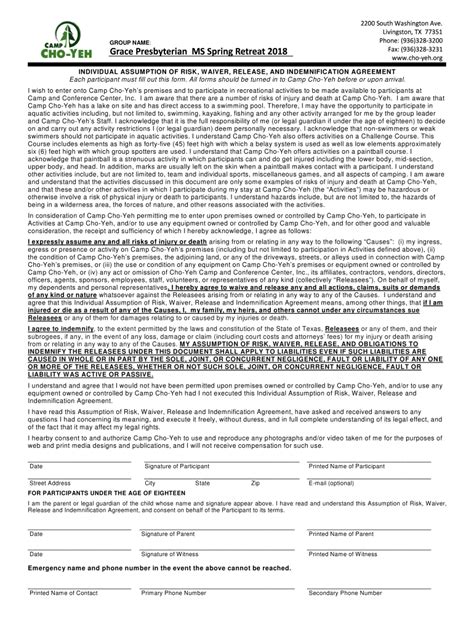 Fillable Online Assumption-of-Risk-Form.pdf Fax Email Print - pdfFiller