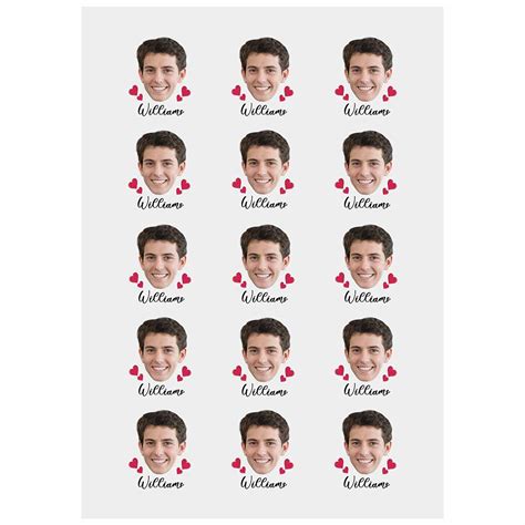 Buy Custom The Groom Face Heart Temporary Tattoos Adult, Personalized ...