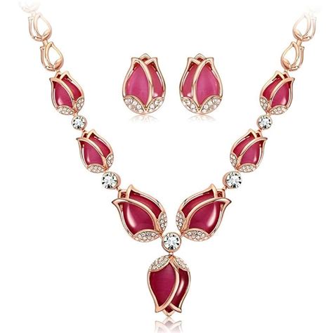 Shining Diva Fashion Latest Stylish Rose Gold Tulip Design Earrings ...