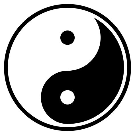 Ying and yang. Harmony symbol. Yin yang in circle. Balance symbol in black and white 28578475 ...