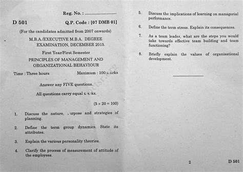 Mba2 - question papers of 1 st year MBA - Marketing Management - Studocu