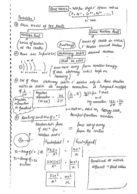 BOHR MODEL: Postulates and Applications in Atomic Theory (Atomic 1 ...
