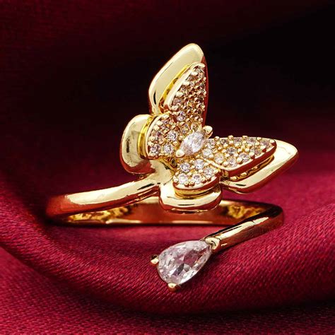 Buy Butterfly Adjustable Ring - Ferosh India