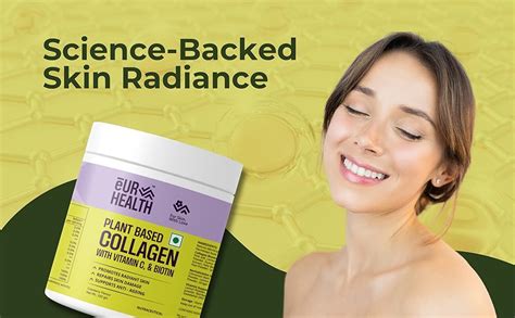 eUR Health Plant-Based Collagen Booster Powder with Cranberry Flavor ...