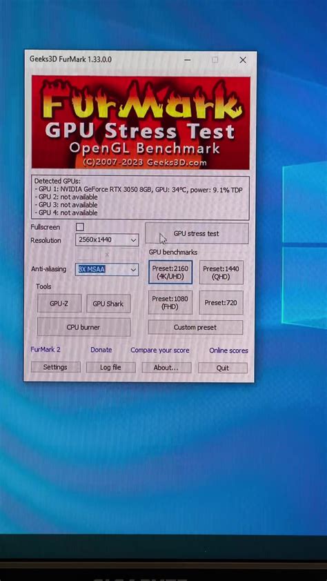 Testing a Graphics Card 的图像结果