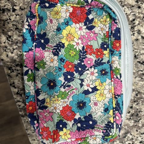 Vera Bradley cosmetic bag Medium size One side has... - Depop