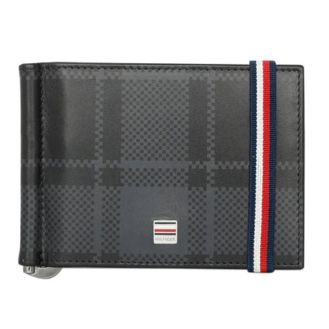 Tommy Hilfiger Weimar Men's Leather Money Clip Black – Brand27