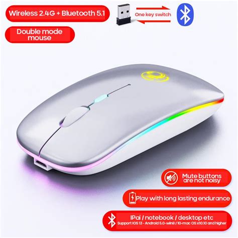 Gaming Mouse 2.4Ghz Wireless Bluetooth Mouse Gamer... – Vicedeal