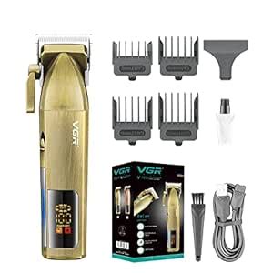 VGR Male V-688 Digital Display Professional Cordless Hair Clippers ...