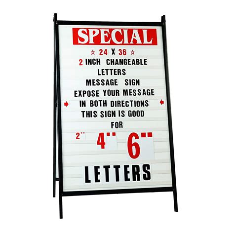 Changeable Letter Marquee Signs 10" Rigid Marquee Letters