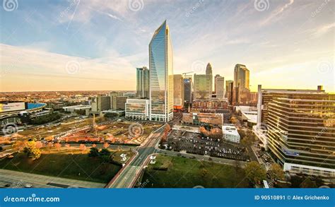 Charlotte North Carolina Early Morning Sunrise Editorial Photo - Image ...